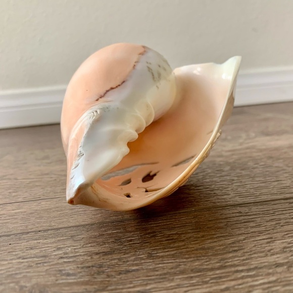 Vintage Large Hand Carving Figurine Shell 6 Inch - Picture 8 of 10